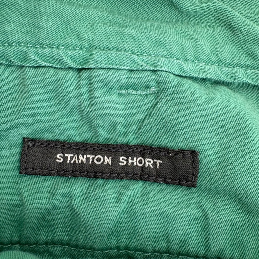 J.Crew Men's Stanton Shorts Green 100% Cotton Chino Casual Summer Shorts Size 38 - Picture 6 of 9